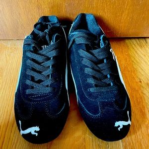 Black and White Puma Sneakers